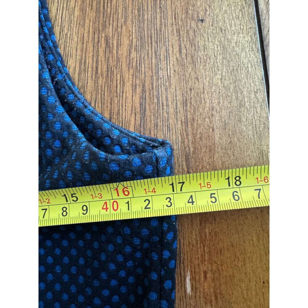 LOFT Women’s Size 10 Navy Blue Polka Dot Sleeveless A-Line Dress - Picture 6 of 10